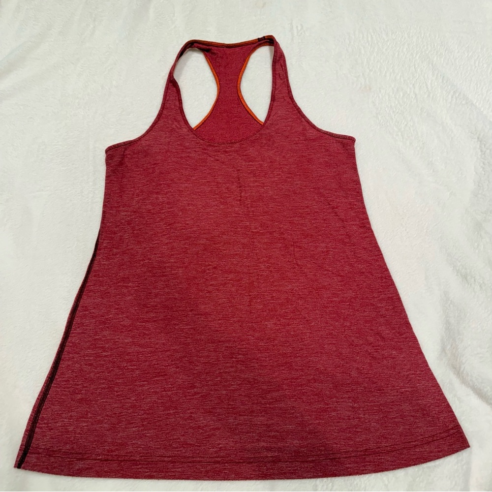 Lululemon Athletica Red Heathered Tank Top